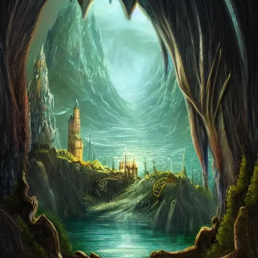 Prompt: castle, celestia, eden, river, fantasy artwork, award winning, very very very very very very very beautiful scenery, artstation