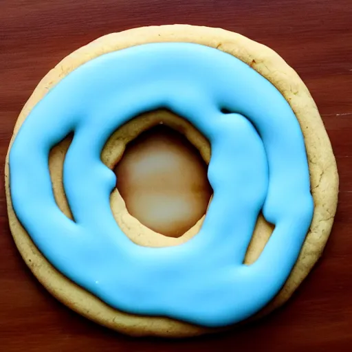 Prompt: arch linux shaped cookie