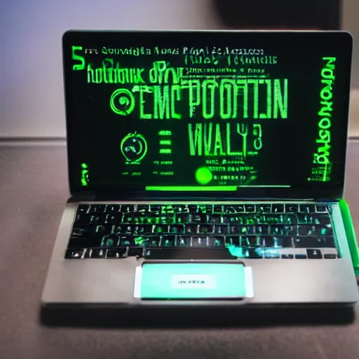 Prompt: a photosynthetic laptop