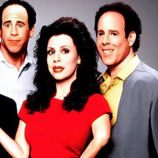 Prompt: cast of Seinfeld with N64 graphics