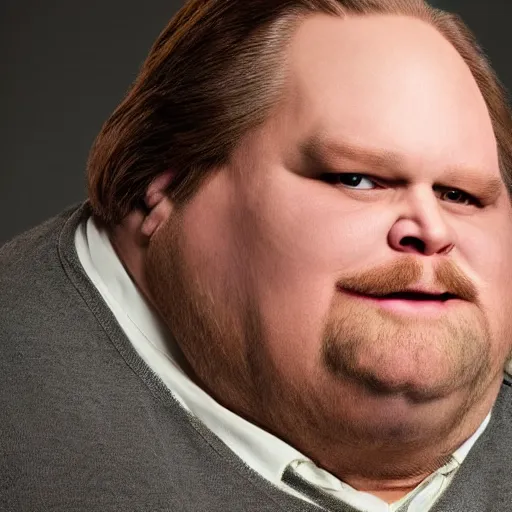 Image similar to stunning award winning hyperrealistic hdr 8 k highly detailed portrait photo of comic book guy as a real human