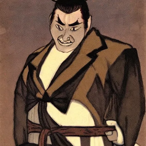 Prompt: dracula as a sumo wrestler