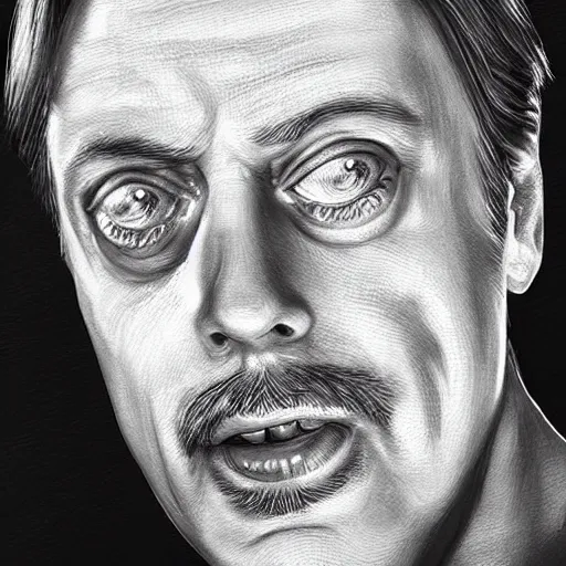 Image similar to “Portrait of Steve Buscemi as Captain America photorealistic high detail”