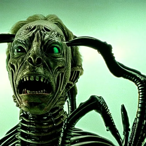 Image similar to film still of saul goodman in alien, giger, detailed