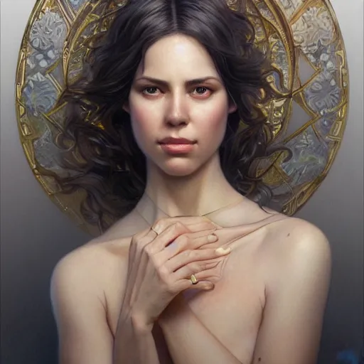 Prompt: ultra realistic illustration, alanis guillen, intricate, elegant, highly detailed, digital painting, artstation, concept art, smooth, sharp focus, illustration, art by artgerm and greg rutkowski and alphonse mucha