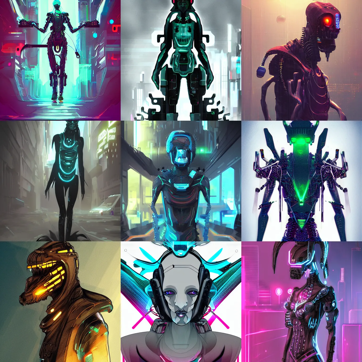 Prompt: digital art of a cyberpunk creature entity, trending on artstation, favorites on deviantart, high quality art. artwork masterpieces, award winning