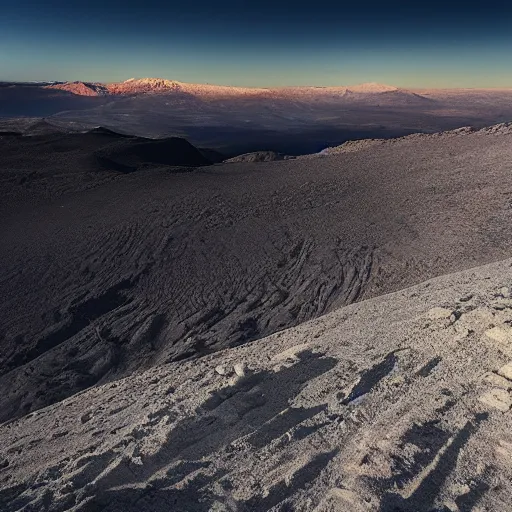 Prompt: lunar sierra nevada national geographic photo