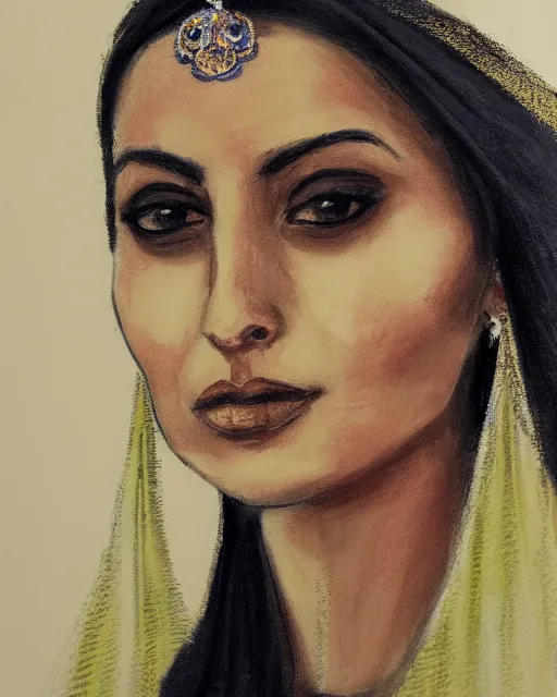 Image similar to an award winning portrait of the beautiful sherazade by rafael