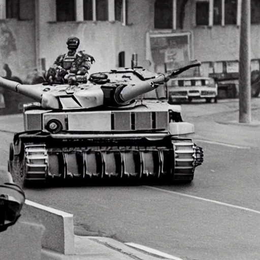 Prompt: tankman