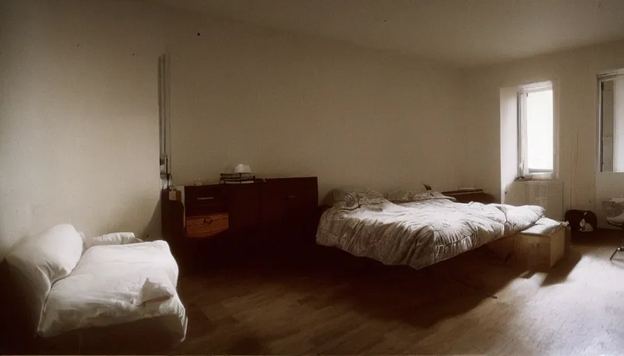 Image similar to interior of a bedroom in 1 9 9 9