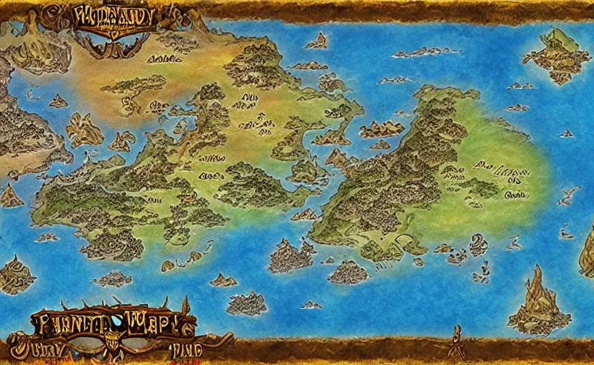 Image similar to fantasy world map,