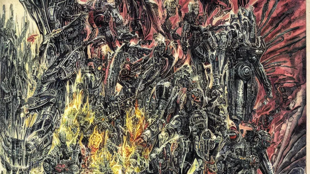 Image similar to exotic alien empire by Philippe Druillet