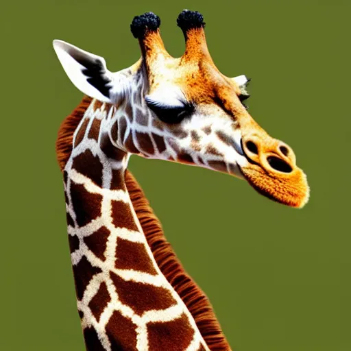 Prompt: a giraffe with a spoon full of sugar going into its nose, national geographic award winning photo