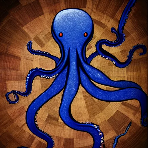 Image similar to photo of an octopus playing the drums