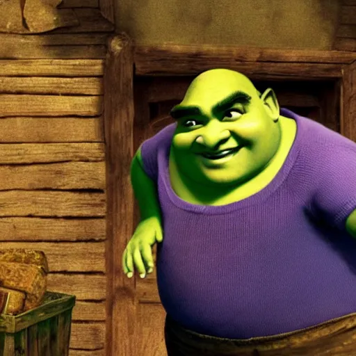 Image similar to A still of Danny De Vito in Shrek (2001)