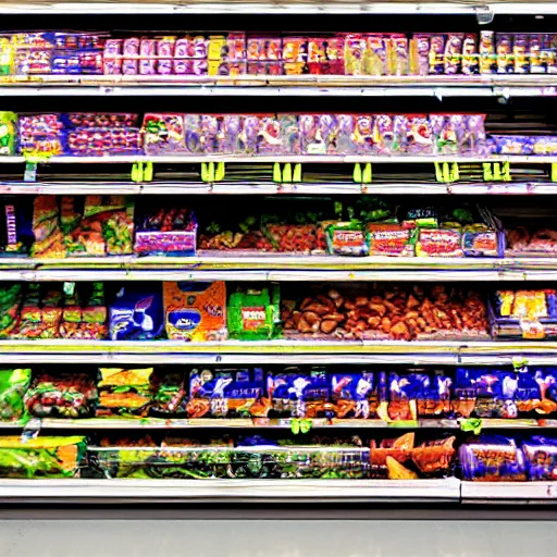 Image similar to in the supermarket every item is a dead rat andrea gursky