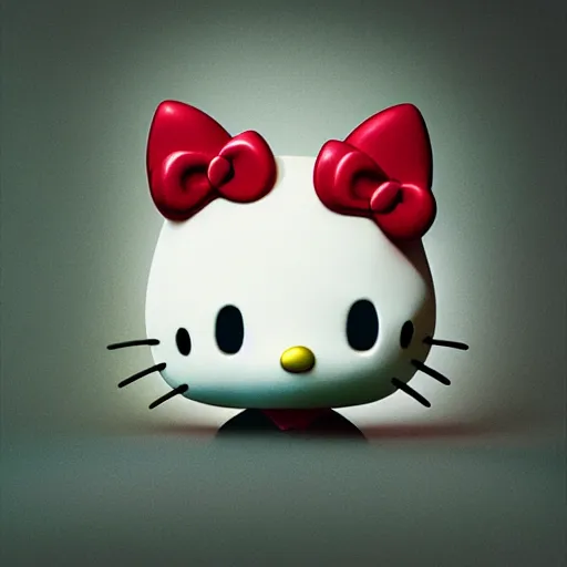 Prompt: Hello Kitty, 8k, octane rendering, blender, studio lighting, artwork by Eric Lacombe,