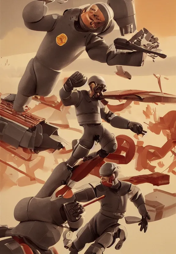 Image similar to [St.Georges fighting a crash test dummy. Soviet and chinese Propaganda!!! poster!!!!!!!!!!, graphic design, elegant, highly detailed, digital painting, artstation, concept art, matte, sharp focus, illustration, octane render, unreal engine, photography]