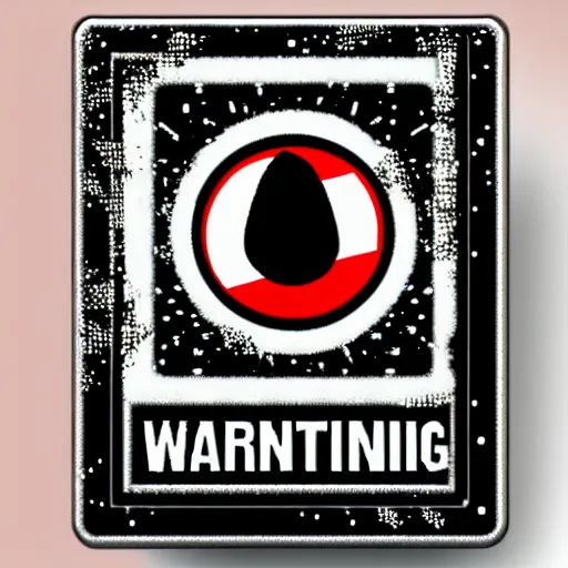 Prompt: a retro minimalistic explosion warning caution label enamel pin, hd, concept art, artstation