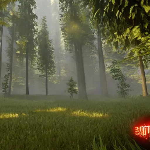 Prompt: a forest. illustrated cel shaded unreal engine 5