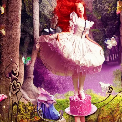 Prompt: dream of Alice in the wonderland