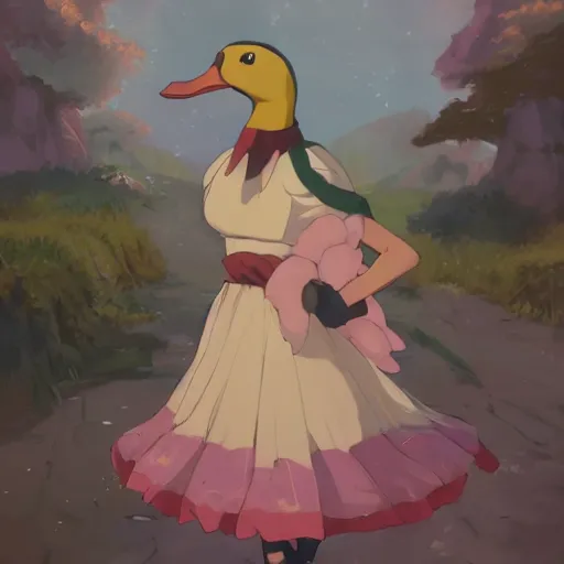 Premium Photo | Anime character with ducks in raincoat and raincoat  generative ai