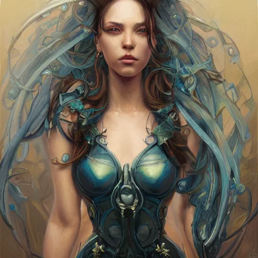 Image similar to a painting in the style of ross tran, and in the style of donato giancola, and in the style of stephen bauman. smooth, sharp focus, semi - realism.