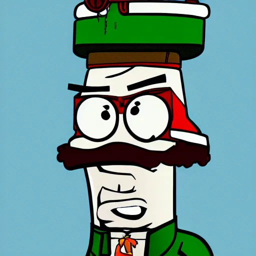 Image similar to Epic portrait of Master Shake from ATHF, the complete shiznitz!