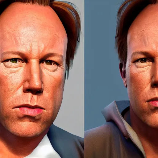 Image similar to hyperrealistic image of info wars alex jones as ( ace ventura ), stunning 3 d render, inspired by istvan sandorfi & greg rutkowski & unreal engine, full body shot, perfect symmetry, dim volumetric cinematic lighting, 8 k octane comprehensive render, extremely hyper - detailed, incredibly lifelike attributes, intricate, real flesh texture, masterpiece, artstation, stunning,