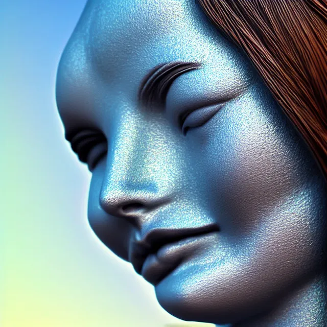 Image similar to thermal statue woman, highly detailed, 4 k, hdr, smooth, sharp focus, high resolution, award - winning photo, artgerm, photorealistic