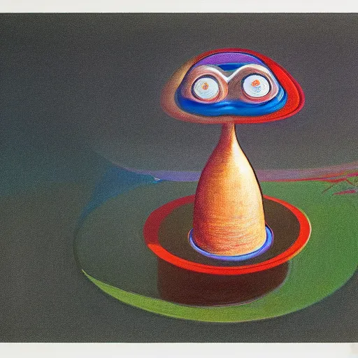 Image similar to alien by wayne thiebaud