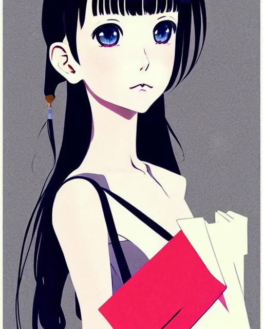 Prompt: cute girl wearing high heel with shopping bags. | very very anime!!!, fine - face, audrey plaza, realistic shaded perfect face, fine details. anime. very strong realistic shaded lighting poster by ilya kuvshinov katsuhiro otomo ghost, magali villeneuve