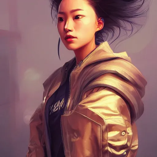 Prompt: asian lightning goddess wearing modern clothing, hoodie, jean shorts, slice of life, modern cyberpunk, highly detailed, digital painting, artstation, concept art, sharp focus, illustration, cinematic lighting, art by artgerm and greg rutkowski and alphonse mucha