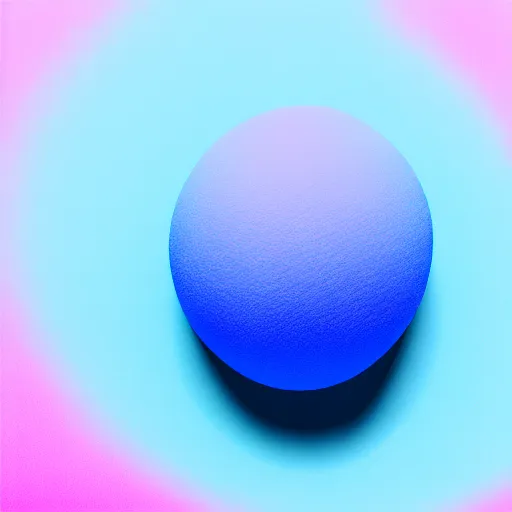 Image similar to 3 d render of a light blue and pink blob on a white background, blender, pastel colors, minimalistic