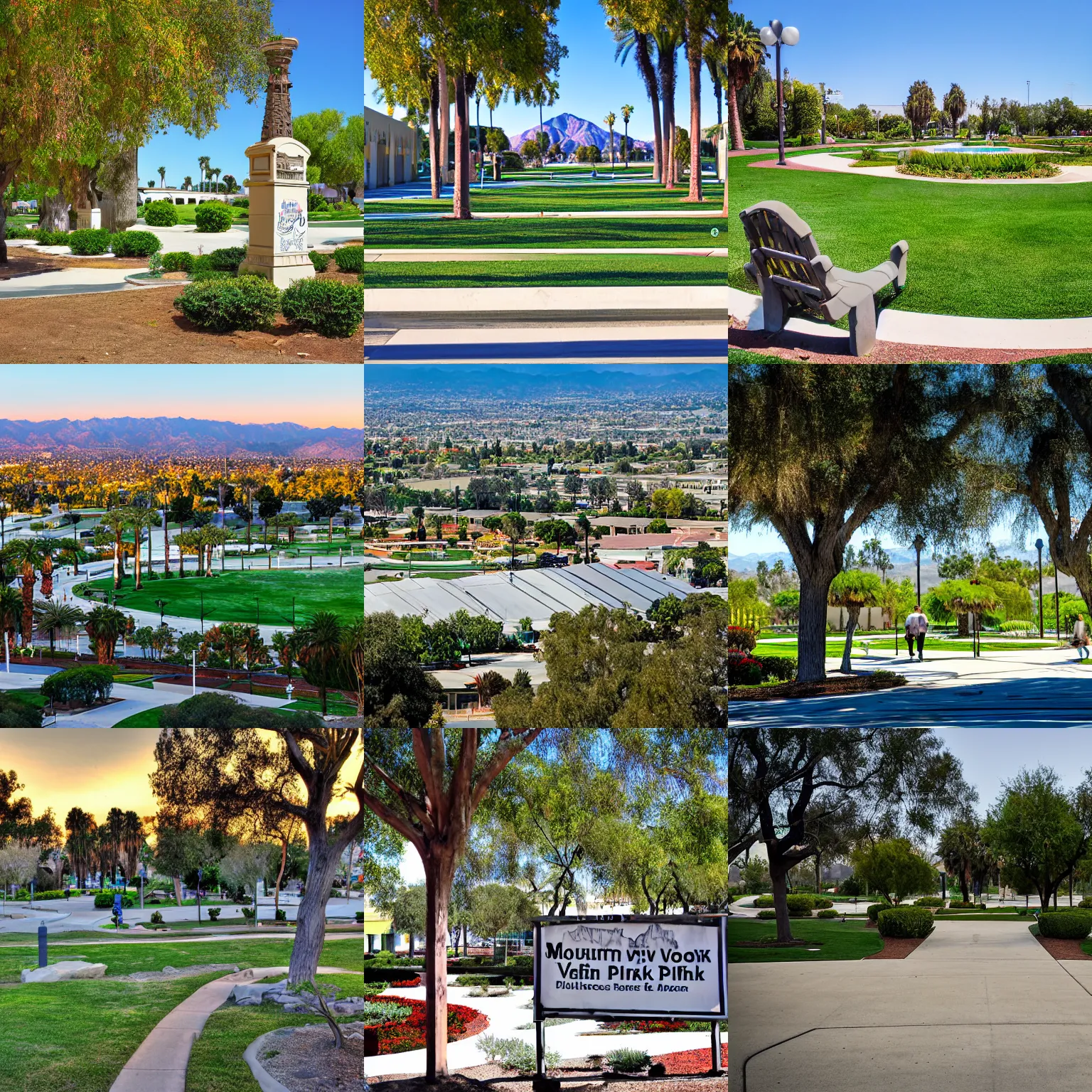 Prompt: Mountain View Park, Fullerton, California