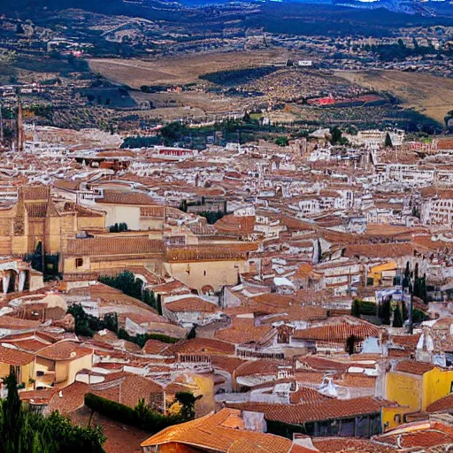 Prompt: city of zamora in spain, futuristic, high quality photo