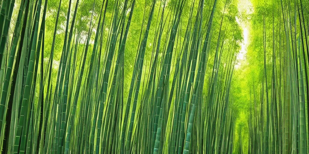 award winning photo of a bamboo forest by Peter Lik, | Stable Diffusion