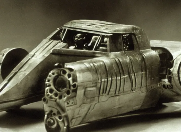 Prompt: vehicle from the 1932 science fiction film Blade Runner