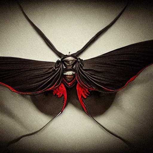 Prompt: creepy moths darkart creepy 8k hyperrealism