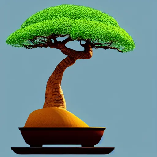 Image similar to bonsai baobab! tree but minimalistic concept art by frank stella gilleard james whalen tom, colorful, soft light, trending on artstation, minimalism