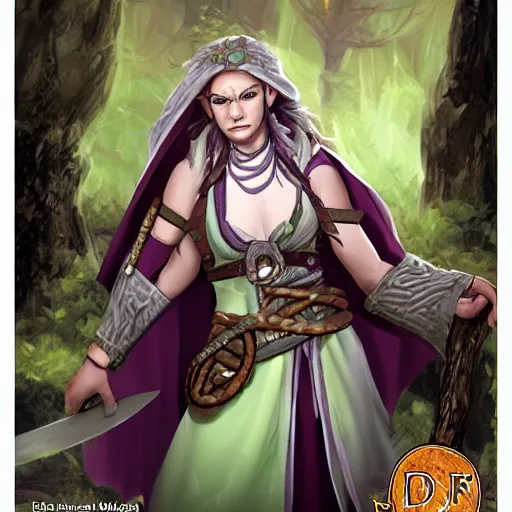 Image similar to Female Human Druid - Pathfinder PFRPG DND D&D d20 fantasy