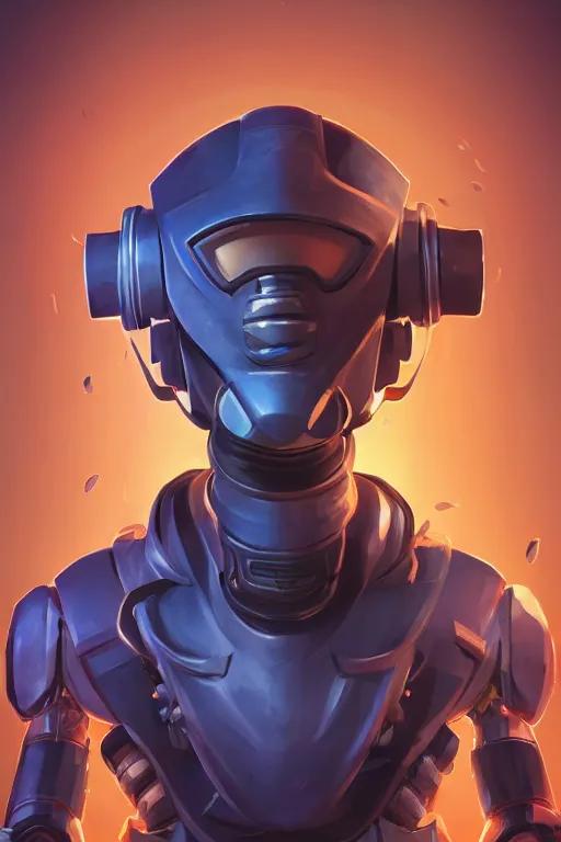 Image similar to epic mask helmet robot ninja portrait stylized as fornite style game design fanart by concept artist gervasio canda, behance hd by jesper ejsing, by rhads, makoto shinkai and lois van baarle, ilya kuvshinov, rossdraws global illumination radiating a glowing aura global illumination ray tracing hdr render in unreal engine 5