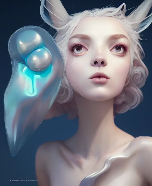 Image similar to cute anthropomorphic candy by charlie bowater and anna dittmann and artgerm and clemens ascher, portrait, intricate, elegant, product shot, macro, symmetrical face, highly detailed, dramatic lighting, sharp focus, octane render, trending on artstation, artstationhd, artstationhq, unreal engine, 4 k, 8 k