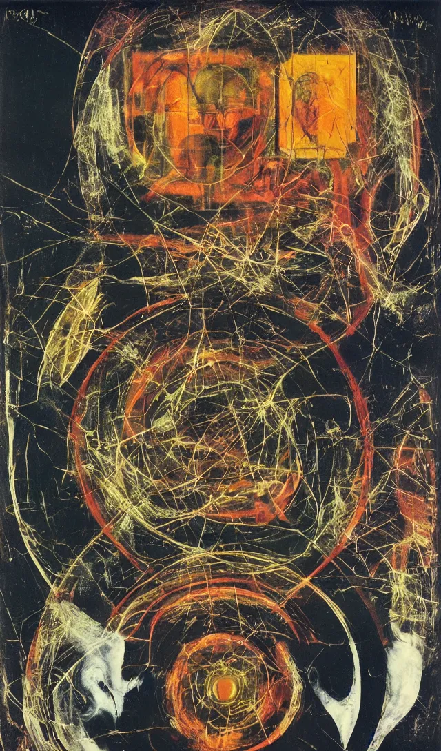 Image similar to gui for a kali yuga countdown program, esoteric, futuristic, app design, web design, by francis bacon, nam june paik, raoul hausmann, govardhan