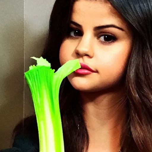 Image similar to selena gomez as celery