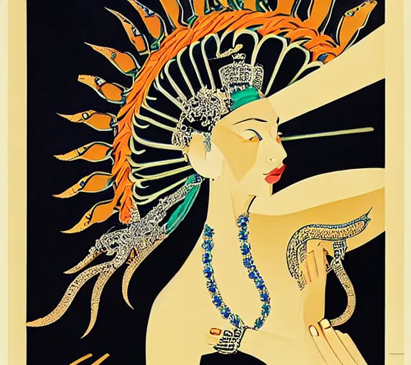 Image similar to Erte poster