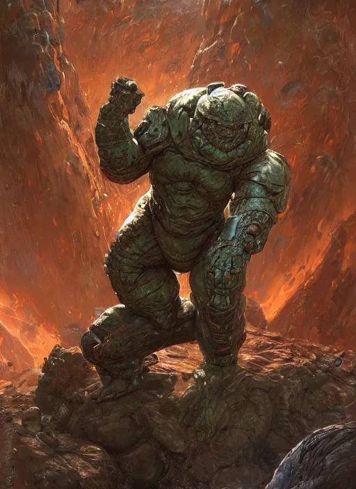 Prompt: brock lesnar as salamander wearing scifi armour suit, dynamic action, by lawrence alma - tadema and zdzislaw beksinski and norman rockwell and jack kirby and tom lovell and greg staples, artstation creature art