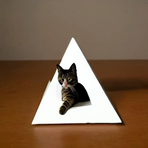 Image similar to an Egyptian pyramid for cats