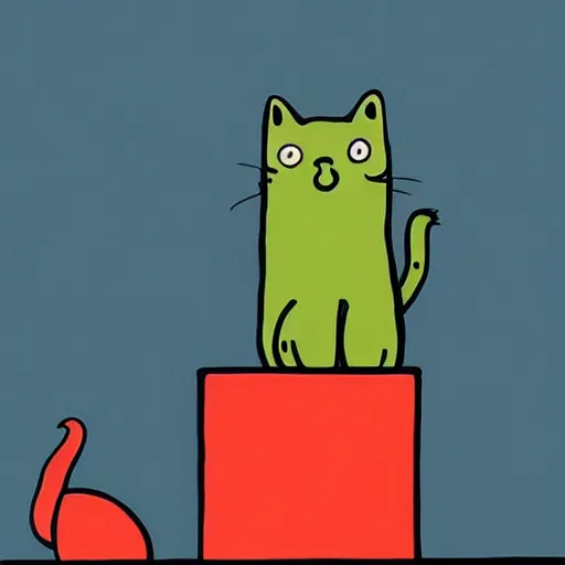 Image similar to cute cat by jean jullien