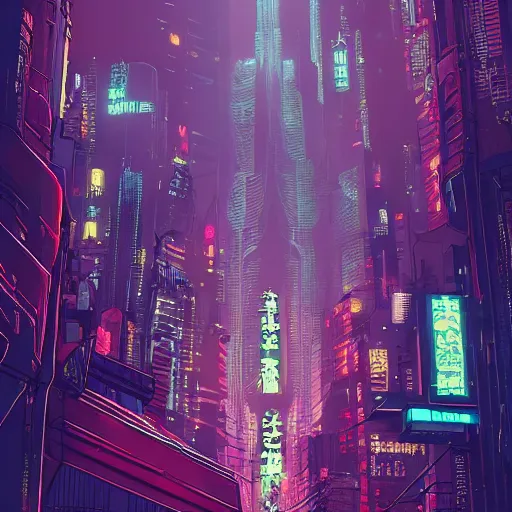 Image similar to high detailed cat in a cyberpunk city at night with a torii in the background by Josan Gonzalez, high quality, 4K, UHD, trending on ArtStation, blade runner vibes, ghost in the shell, akira, dorohedoro